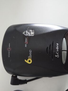 Cobra ESD-6060 6-Band Radar & Laser Detector with 12V Power Cord